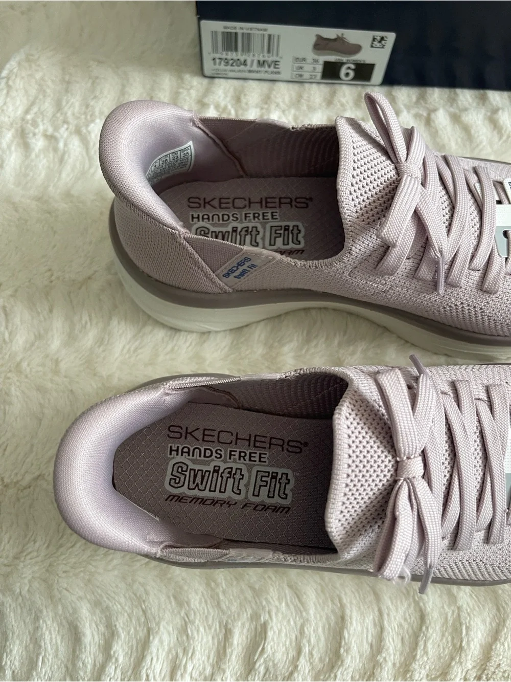 Skechers Womens Hands Free Swift Fit D'LUX WALKER-MANY PLANS Mauve Size 6 M - Picture 3 of 14